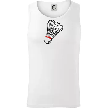 Badminton košík - Tílko pánské Core - XL ( Bílá )