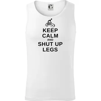 Keep calm and shut your legs - Tílko pánské Core - XL ( Bílá )