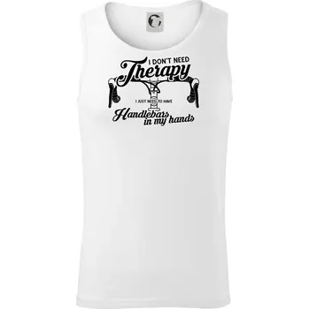 I don't need therapy handlebars in my hands - Tílko pánské Core - S ( Bílá )