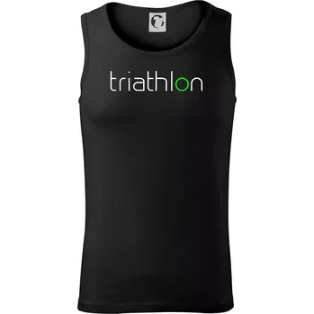Triathlon nápis - Tílko pánské Core - XL ( Černá )
