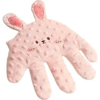 klip na dudlíky Uklidňující spací polštářek 26 x 24 cm Dětský tlakový polštář s dálkovým ovládáním Růžový králík Uspávací pomůcka Bavlna Polyester