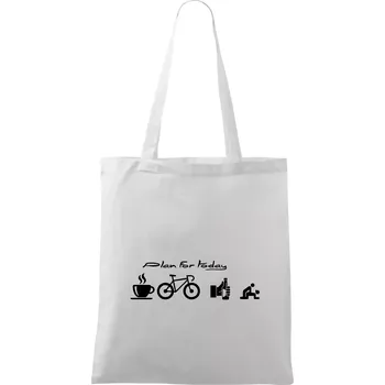 Plan for today - Taška bavlněná - 42 x 38 cm ( Bílá )