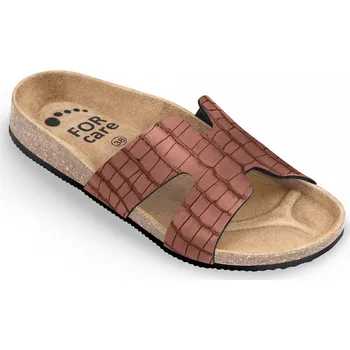 Dámské pantofle Pantofle korkové FORcare 210049 hnědá 40