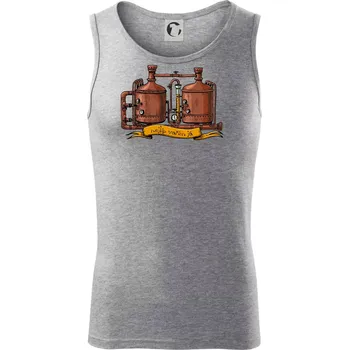 Nejlíp vařím já - Tílko pánské Core - 2XL ( Tmavě šedý melír )