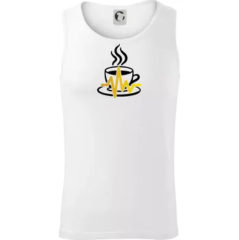 Pánské termoprádlo Káva EKG hrnek - Tílko pánské Core - 2XL ( Bílá )