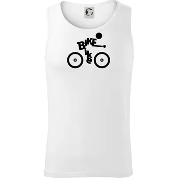 Bike nápis postava - Tílko pánské Core - M ( Bílá )