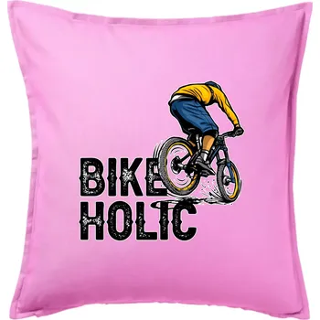 Polštář BikeHolic - Polštář 50x50 - 50x50 - Pouze potah ( Růžová )