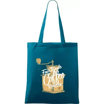 Kafemlýnek - Taška bavlněná - 42 x 38 cm ( Petrolejová )