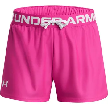 Dívčí kraťasy Under Armour Armour UA Play Up Shorts Girls' RebelPink/White 11 - 12 Years (L)