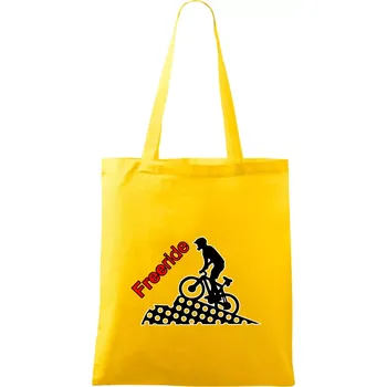 Freeride cyklista - Taška bavlněná - 42 x 38 cm ( Žlutá )