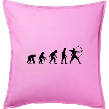 Polštář Evoluce lukostřelba kladkový luk - Polštář 50x50 - 50x50 - Pouze potah ( Růžová )