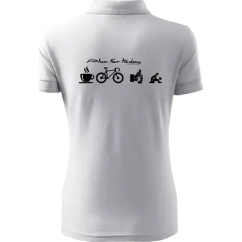 Plan for today - Polokošile dámská Pique Polo - 3XL ( Bílá )