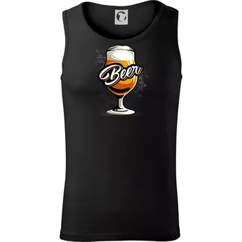 Pánské termoprádlo Beer sklenice s nožkou - Tílko pánské Core - L ( Černá )