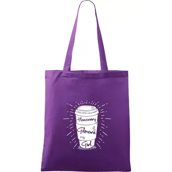 Honorary Gilmore Girl - Taška bavlněná - 42 x 38 cm ( Fialová )