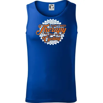 I don't need therapy cycling - Tílko pánské Core - M ( Královská modrá )
