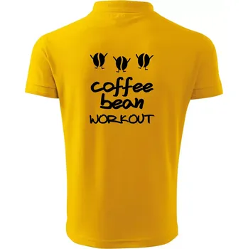 Pánská košile Coffee bean workout - Polokošile pánská Pique Polo 203 - 3XL ( Žlutá )