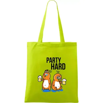 Party hard ptáci - Taška bavlněná - 42 x 38 cm ( Limetková )