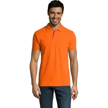 Pánské tričko PERFECT MEN Polo 180g - OrangeXL