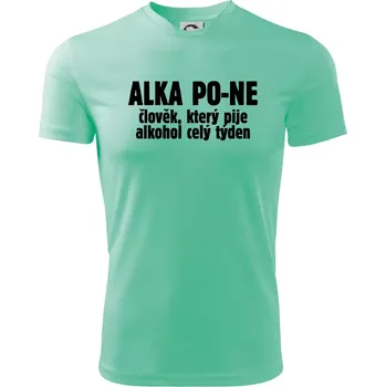 Chlapecké oblečení Alkapone - Dětské triko sportovní (dresovina) - 134 cm/8 let ( Mátová )