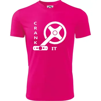 Chlapecké tričko Crank it - Dětské triko sportovní (dresovina) - 122 cm/6 let ( Neon Pink )