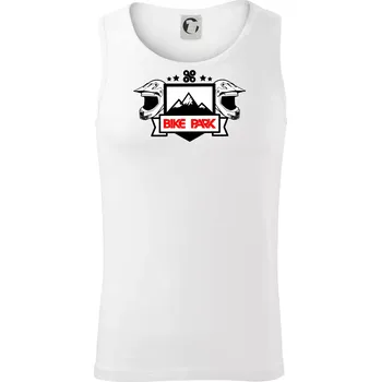 Bike park helmy - Tílko pánské Core - XL ( Bílá )