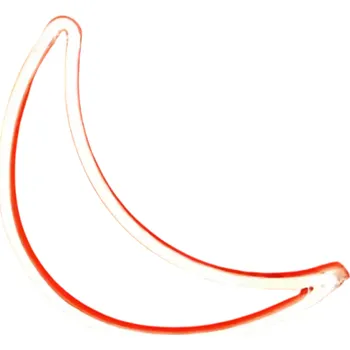 Nástěnné svítidlo LED neonová nástěnná dekorace 28,5 x 19 cm Měsíc červený design Světelná dekorace na stěnu USB nebo baterie Noční osvětlení