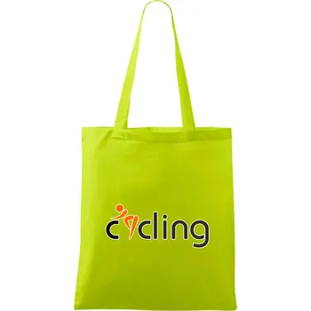 Cycling postava - Taška bavlněná - 42 x 38 cm ( Limetková )