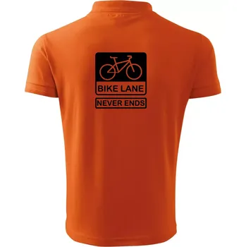 Pánská košile Bike lane - Polokošile pánská Pique Polo 203 - 4XL ( Oranžová )