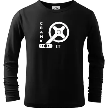 Crank it - Triko dětské Long Sleeve - 158 cm/12 let ( Černá )