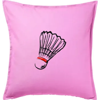 Polštář Badminton košík - Polštář 50x50 - 50x50 - Pouze potah ( Růžová )