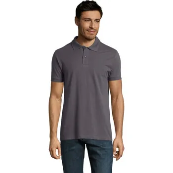 Pánské tričko PERFECT MEN Polo 180g - Dark GreyL