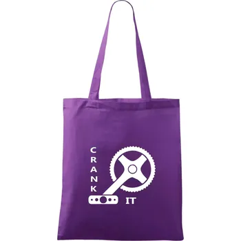 Crank it - Taška bavlněná - 42 x 38 cm ( Fialová )