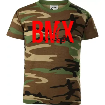 Chlapecké tričko BMX - Dětské maskáčové triko - 146 cm/10 let ( Hnědý maskáč )