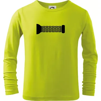Chlapecké tričko Cyclo grip - Triko dětské Long Sleeve - 146 cm/10 let ( Limetková )
