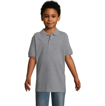 Chlapecké tričko PERFECT DĚTSKÉ POLO 180g Perfect Kids - Šedá Melanž 2L