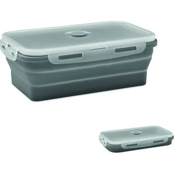 Svačinový box Skládací silikonová obědová kra Kolapso - Kamenně Šedá