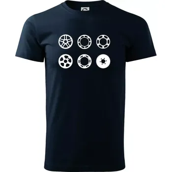 Cyklo Převodníky - Triko extra velké (5-8XL) - 6XL ( Námořní modrá (velmi tmavá - téměř černá) )