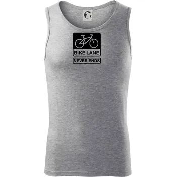 Bike lane - Tílko pánské Core - 2XL ( Tmavě šedý melír )
