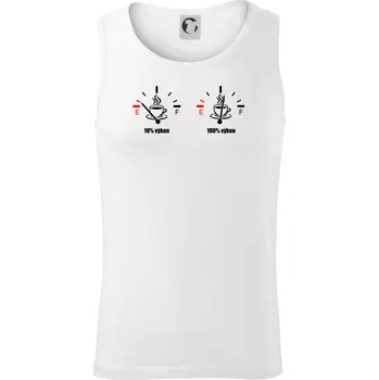 Výkon kafe - Tílko pánské Core - S ( Bílá )