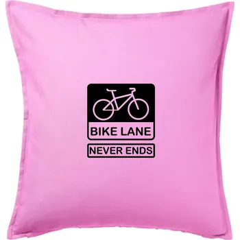 Polštář Bike lane - Polštář 50x50 - 50x50 - Pouze potah ( Růžová )