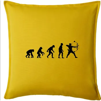 Polštář Evoluce lukostřelba kladkový luk - Polštář 50x50 - 50x50 - Pouze potah ( Žlutá )