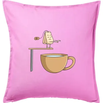 Polštář Skokan čaj - Polštář 50x50 - 50x50 - Pouze potah ( Růžová )