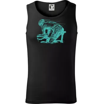 Pánské termoprádlo Silniční cyklista zadek - Tílko pánské Core - XL ( Černá )