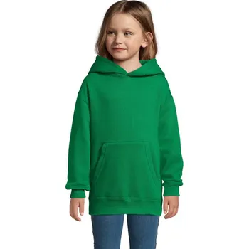 Dívčí mikina SLAM KIDS mikina s kapucí - Kelly Green3XL