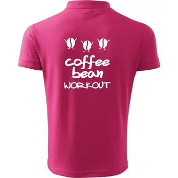 Pánská košile Coffee bean workout - Polokošile pánská Pique Polo 203 - 2XL ( Purpurová )