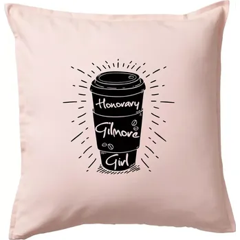 Polštář Honorary Gilmore Girl - Polštář 50x50 - 50x50 - Včetně výplně ( Světle růžová )