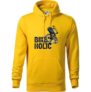 Pánská mikina BikeHolic - Mikina pánská Cape s kapucí - XL ( Žlutá )