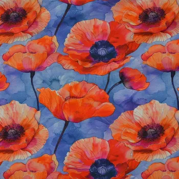 Úplet Makové pole modré (E) (Kolekce úpletů z Holandska)