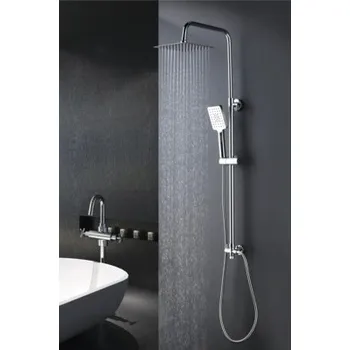 Sprchový set Sprchový systém bez baterie Aurlane Bayala Square nerezová ocel lesk TN10