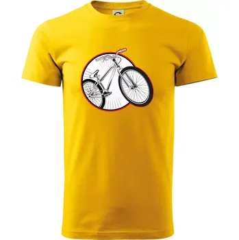 Downhill kolo v kruhu - Triko extra velké (5-8XL) - 7XL ( Žlutá )